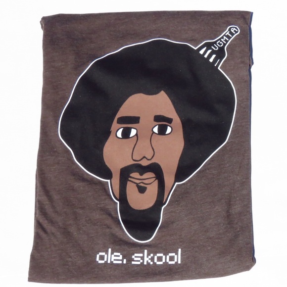 New Men brown Tshirts with Afro and beard. Very nice quality and OleSkool. COPY - Picture 1 of 3
